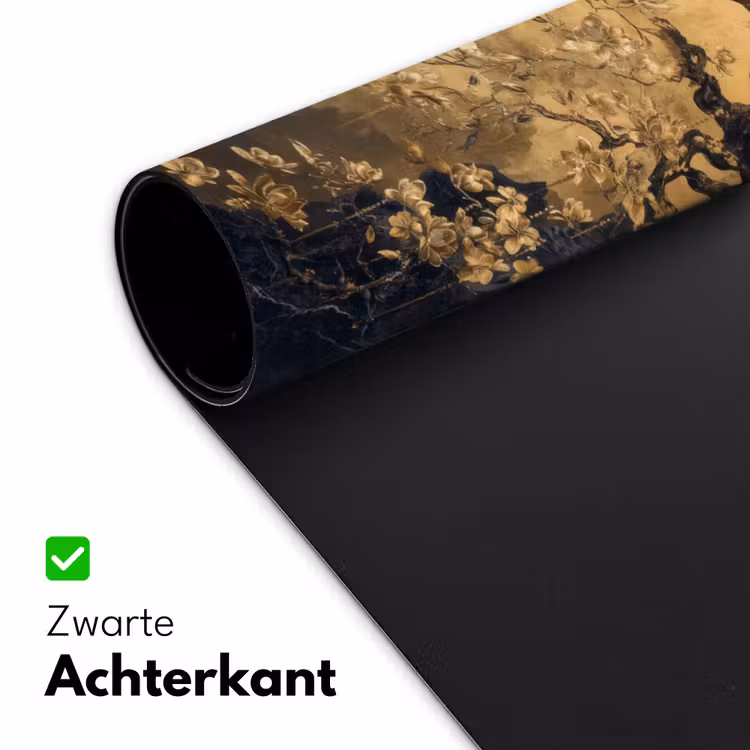 Bureau onderlegger - Bloemen - Takken - Goud - Sierlijk — 4