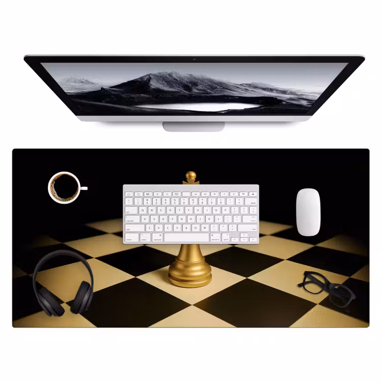 Bureau onderlegger - Schaakstuk - Koning - Schaakbord - Geblokt — 3