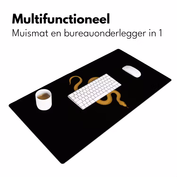 Bureau onderlegger - Slang - Minimalistisch - Goud — 6