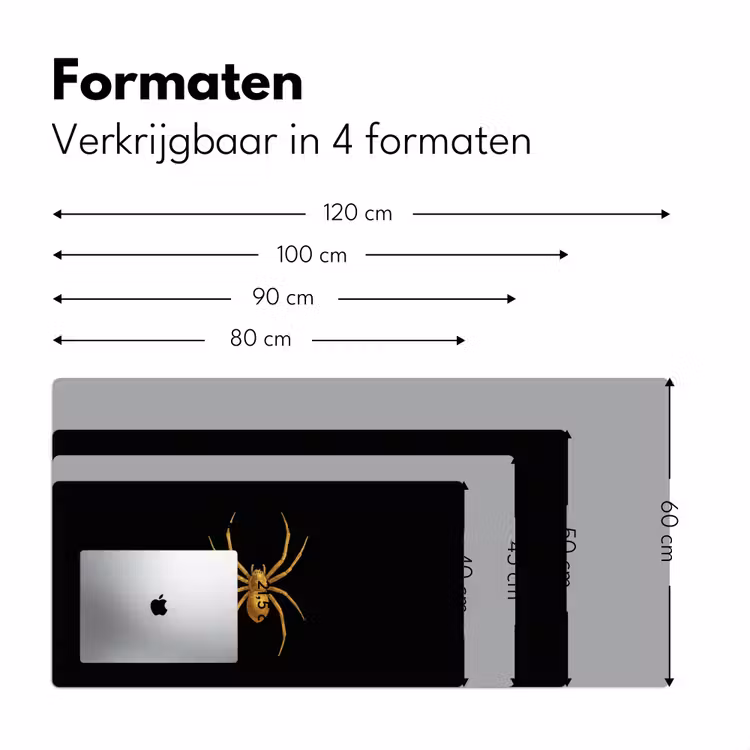 Bureau onderlegger - Spin - Goud - Minimalistisch - Poten — 7