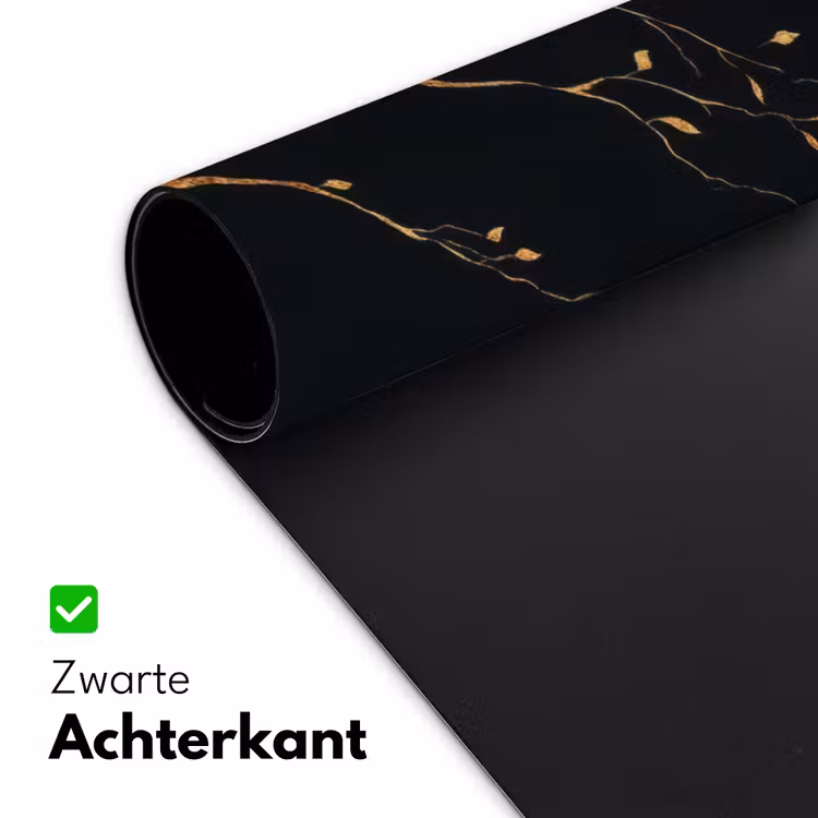 Bureau onderlegger - Takken - Blaadjes - Zwart — 4