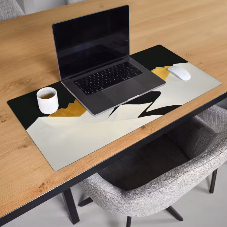 Bureau onderlegger - Wolf - Bergen - Maan - Zwart — 2