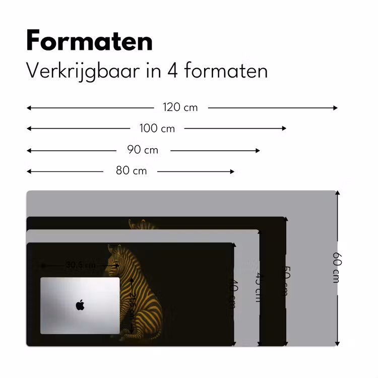 Bureau onderlegger - Zebra - Strepen - Goud — 7