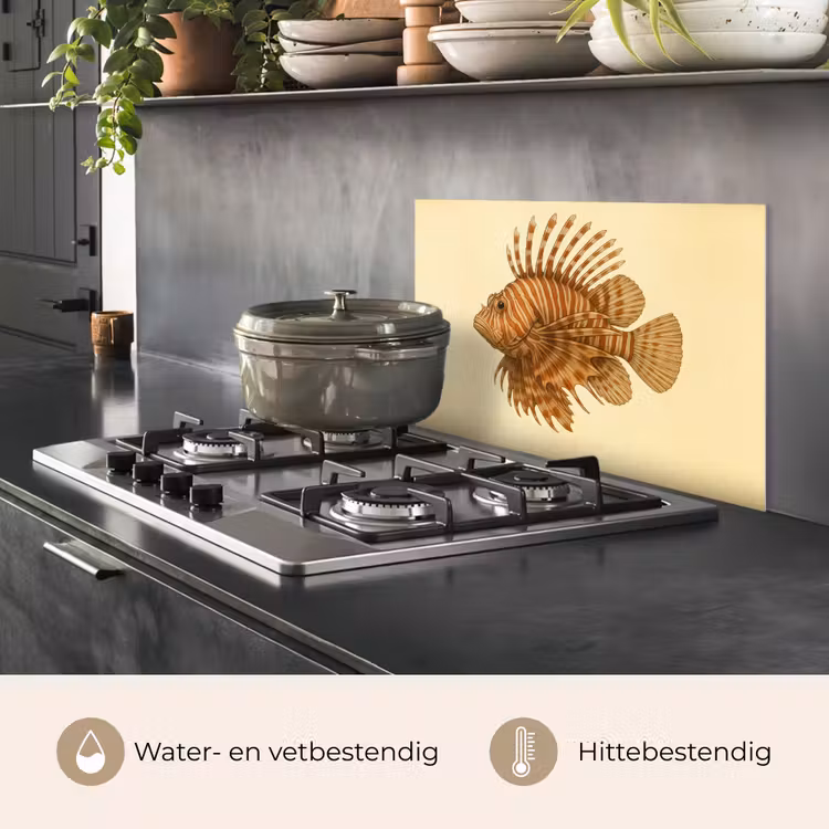 Spatscherm keuken - Strepen - Vis - Rond - Stekels — 7