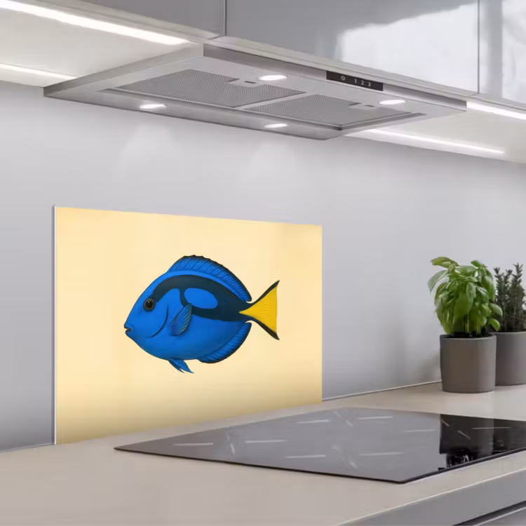 Spatscherm keuken - Blauw - Dory - Vis - Staartvin — 5