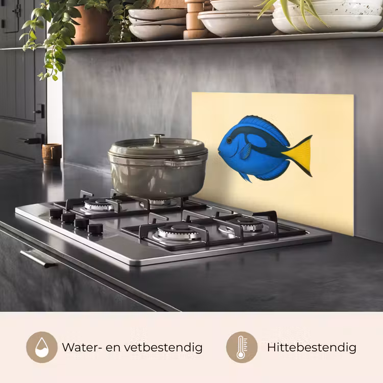 Spatscherm keuken - Blauw - Dory - Vis - Staartvin — 7