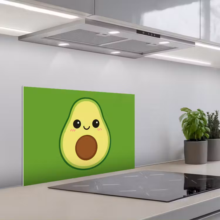 Spatscherm keuken - Avocado - Groen - Speels — 4