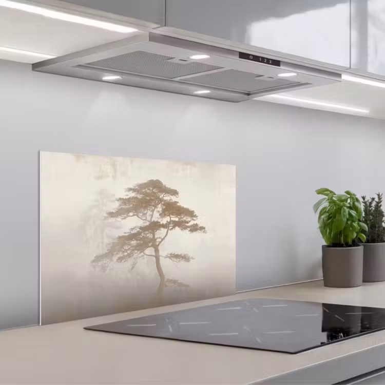 Spatscherm keuken - Boom - Oosterse stijl - Landschap — 5