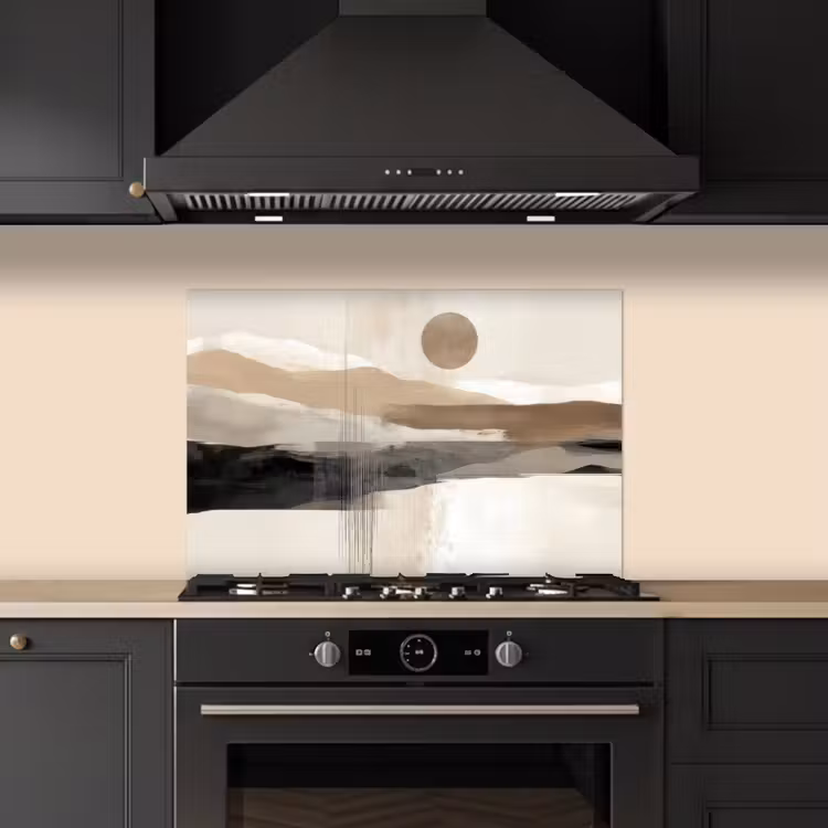 Spatscherm keuken - Minimalistisch - Landschap - Dimensie — 2
