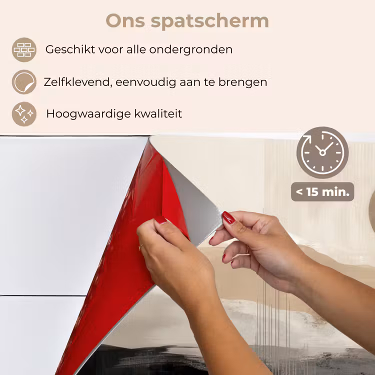 Spatscherm keuken - Minimalistisch - Landschap - Dimensie — 4