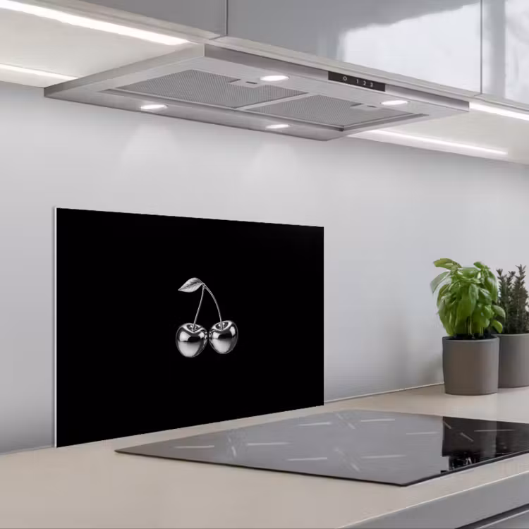 Spatscherm keuken - Kers - Luxueus - Metallic — 5