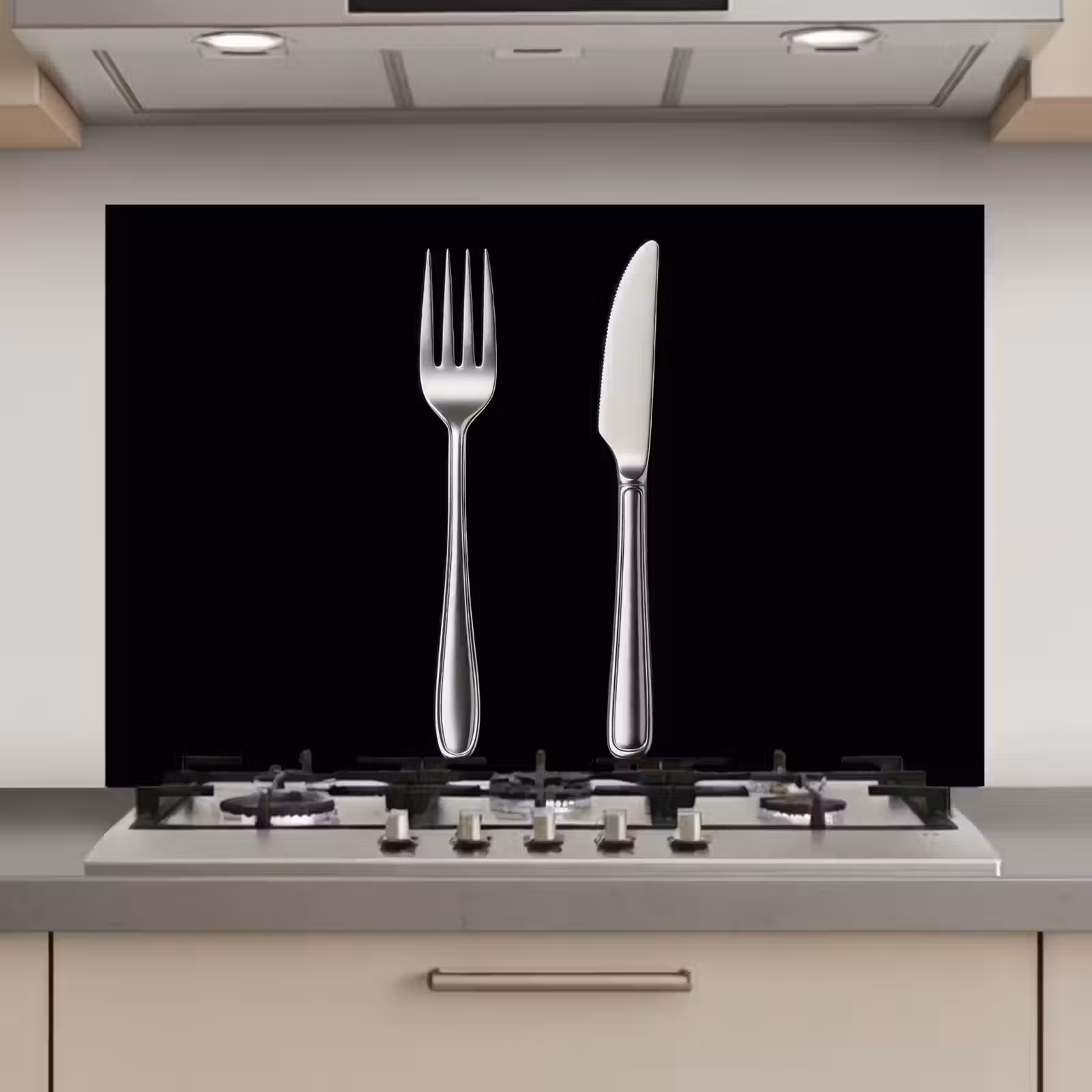 Spatscherm keuken - Bestek - Klassiek - Elegant — 1