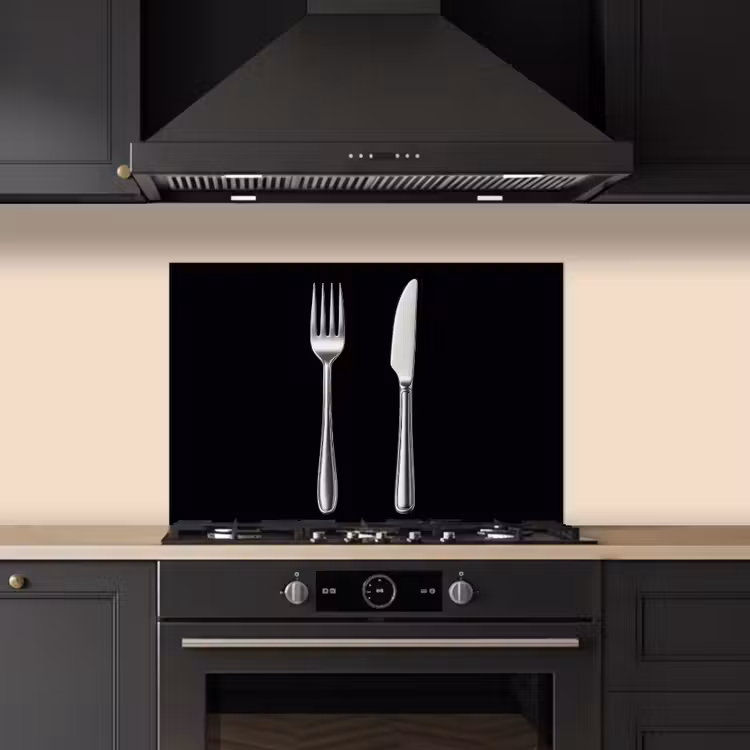 Spatscherm keuken - Bestek - Klassiek - Elegant — 2