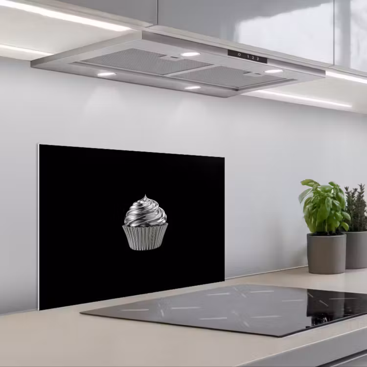 Spatscherm keuken - Cupcake - Luxueus - Zilver — 5