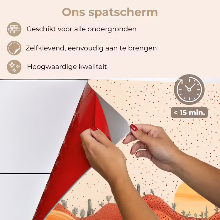Spatscherm keuken - Landschap - Heuvels - Zonsondergang — 4