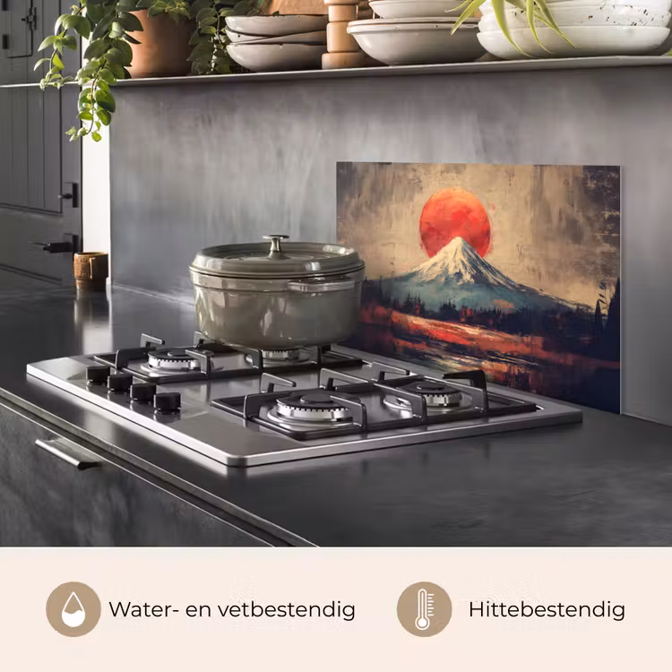 Spatscherm keuken - Bergtop - Sneeuw - Zon — 7