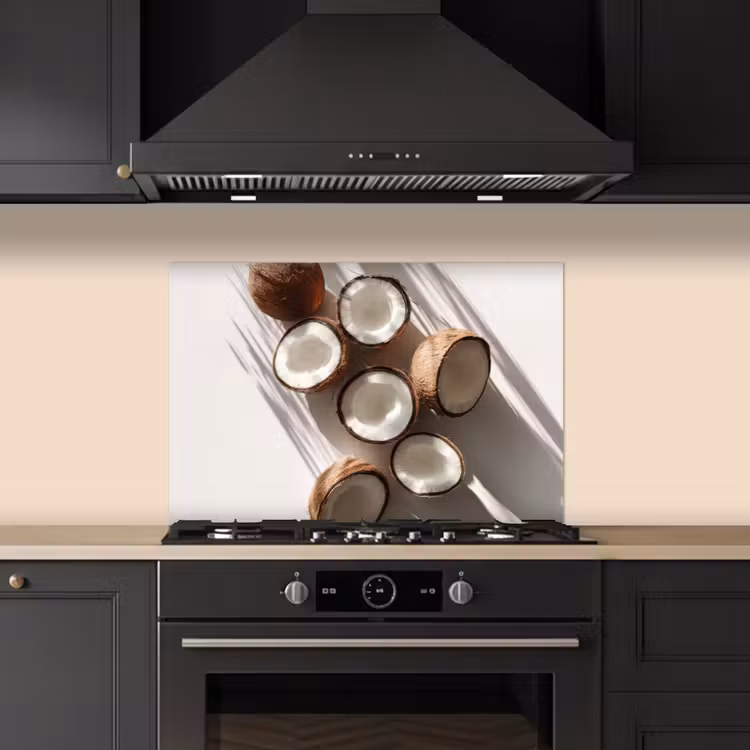 Spatscherm keuken - Kokosnoten - Bruin - Shaduw — 2