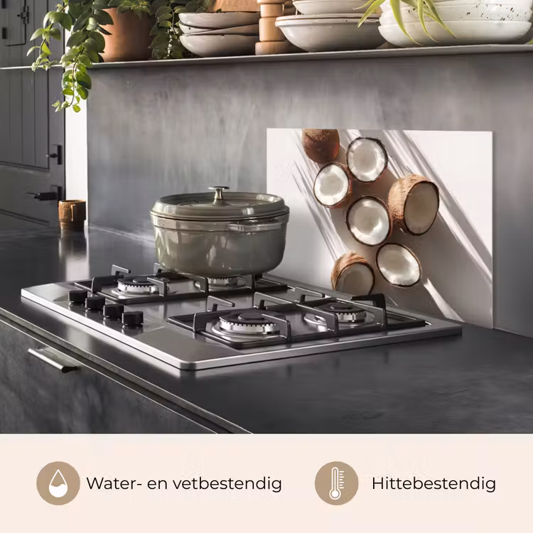 Spatscherm keuken - Kokosnoten - Bruin - Shaduw — 7