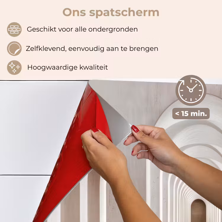 Spatscherm keuken - Hal - Bogen - Symmetrisch - Modern — 4