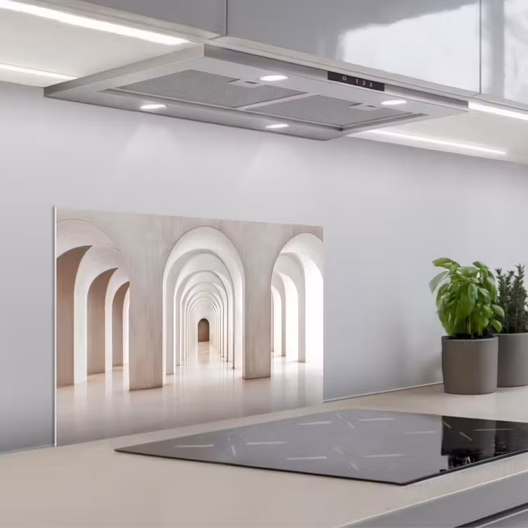 Spatscherm keuken - Hal - Bogen - Symmetrisch - Modern — 5