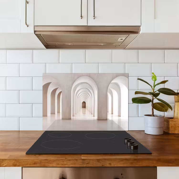 Spatscherm keuken - Hal - Bogen - Symmetrisch - Modern — 6