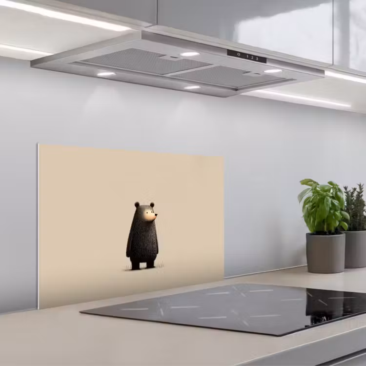 Spatscherm keuken - Beer - Donkerbruin - Minimalistisch — 4