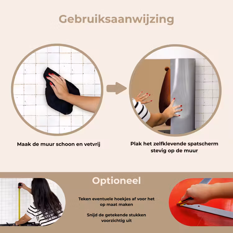 Spatscherm keuken - Beer - Minimalistisch - Bruin — 7