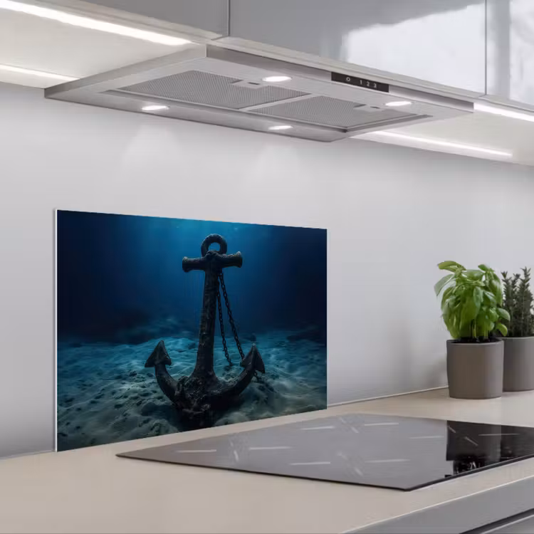 Spatscherm keuken - Anker - Ijzer - Zeebodem - Zand — 5