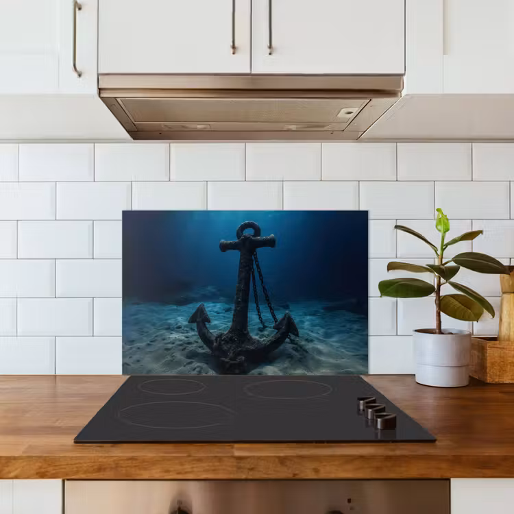 Spatscherm keuken - Anker - Ijzer - Zeebodem - Zand — 6