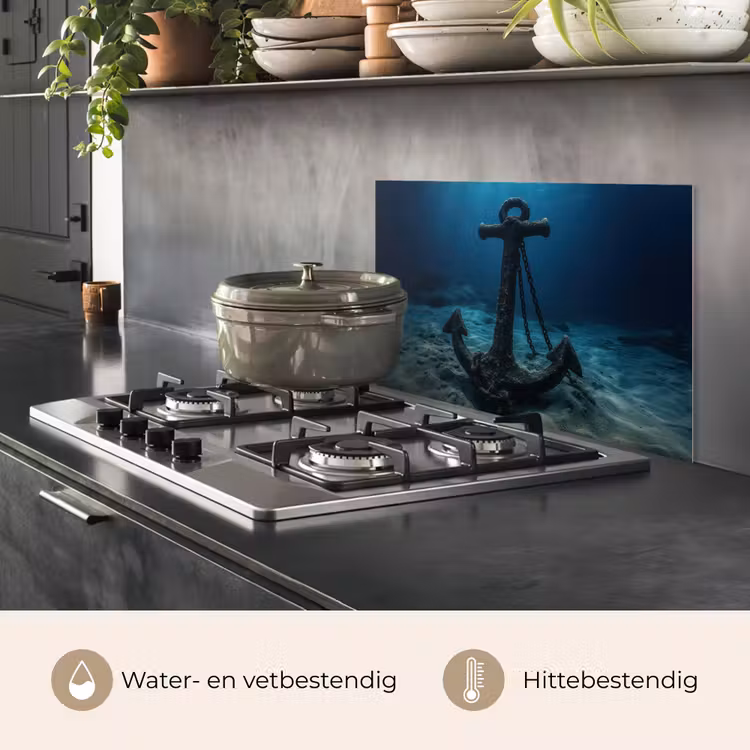 Spatscherm keuken - Anker - Ijzer - Zeebodem - Zand — 7