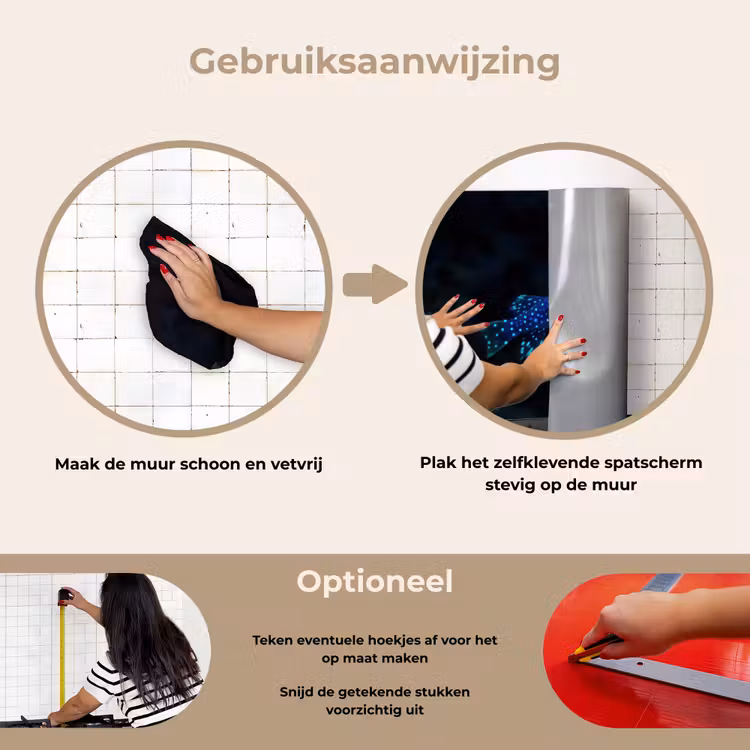 Spatscherm keuken - Vis - Stippen - Koraal - Blauw — 8
