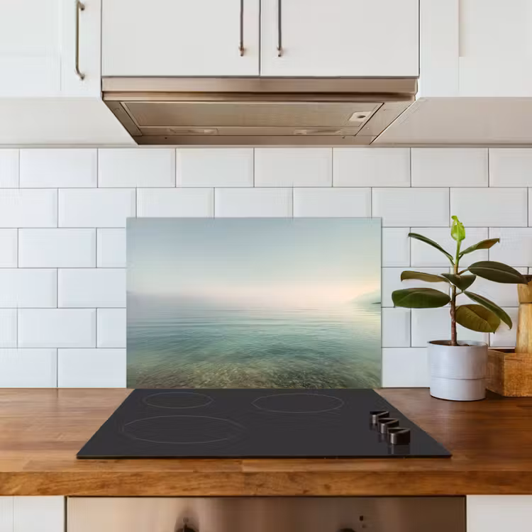 Spatscherm keuken - Zee - Horizon - Blauw - Mist — 6