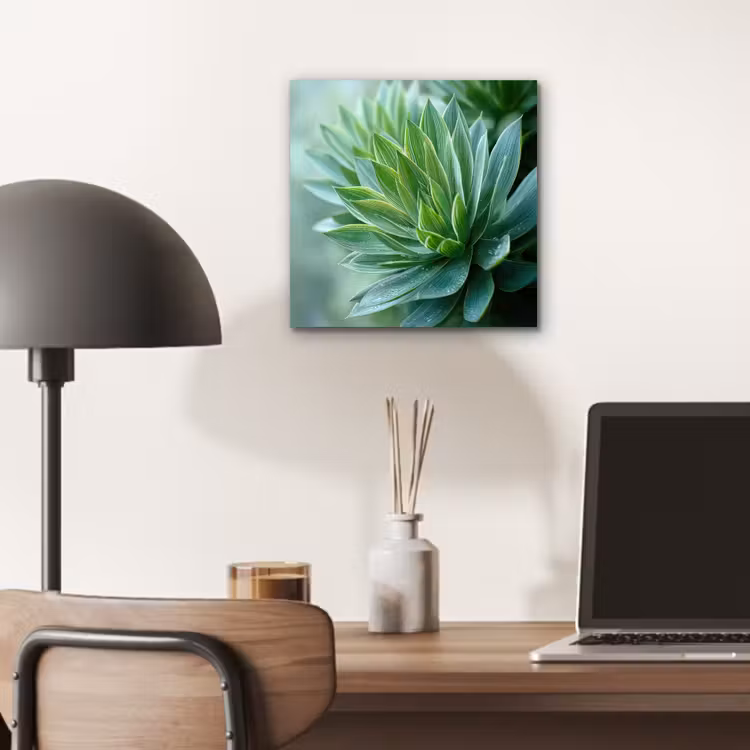 Aluminium schilderij - Blad - Plant - Groen - Textuur — 6
