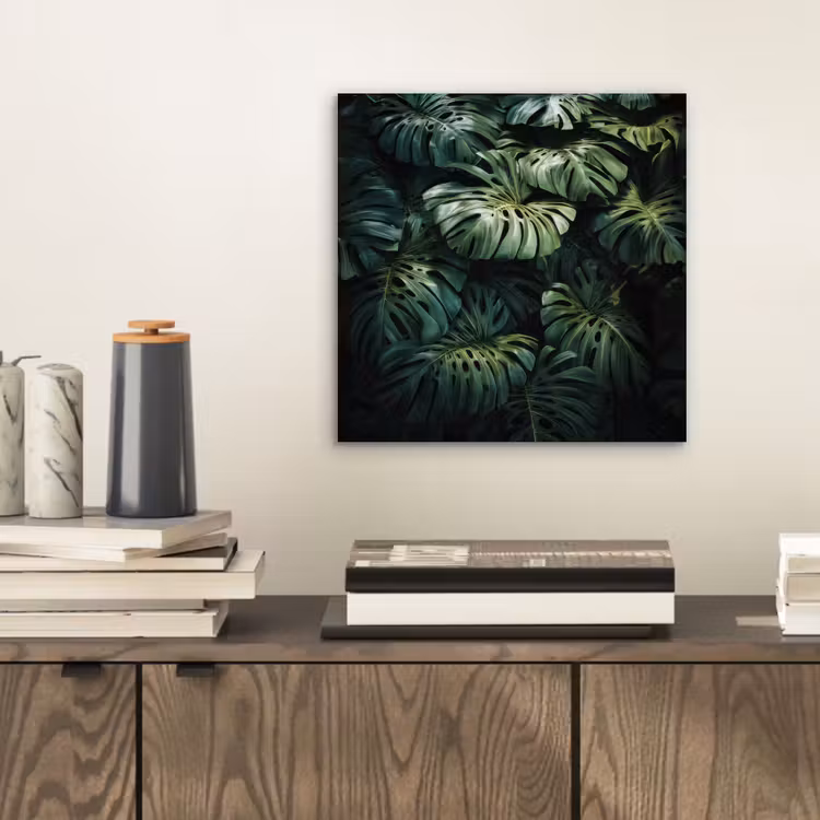 Aluminium schilderij - Plant - Monstera - Lichtinval — 2