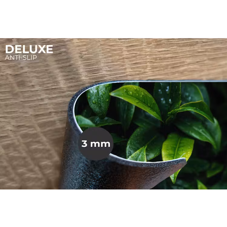 Placemat - 6 stuks - Bladeren - Regendruppels - Licht - Groen — 4