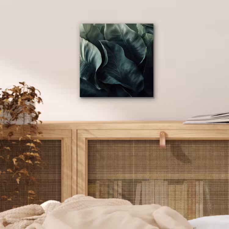 Aluminium schilderij - Groen - Bladeren - Glad - Nerven — 4
