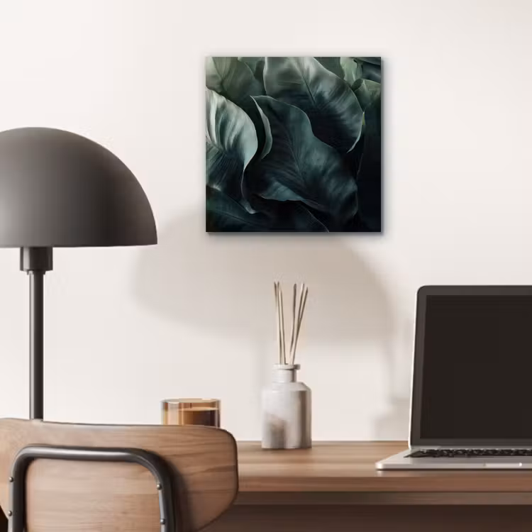 Aluminium schilderij - Groen - Bladeren - Glad - Nerven — 6