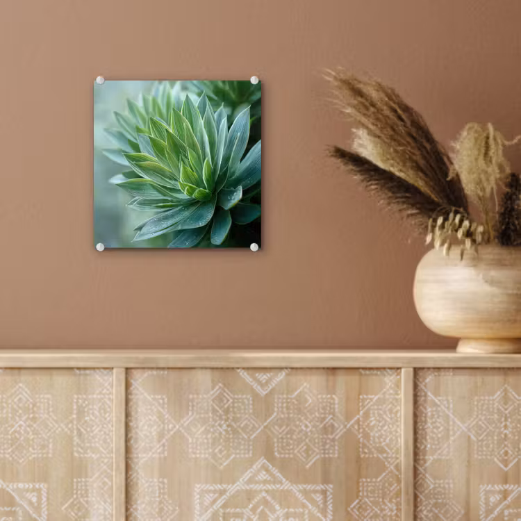 Glas schilderij - Blad - Plant - Groen - Textuur — 6