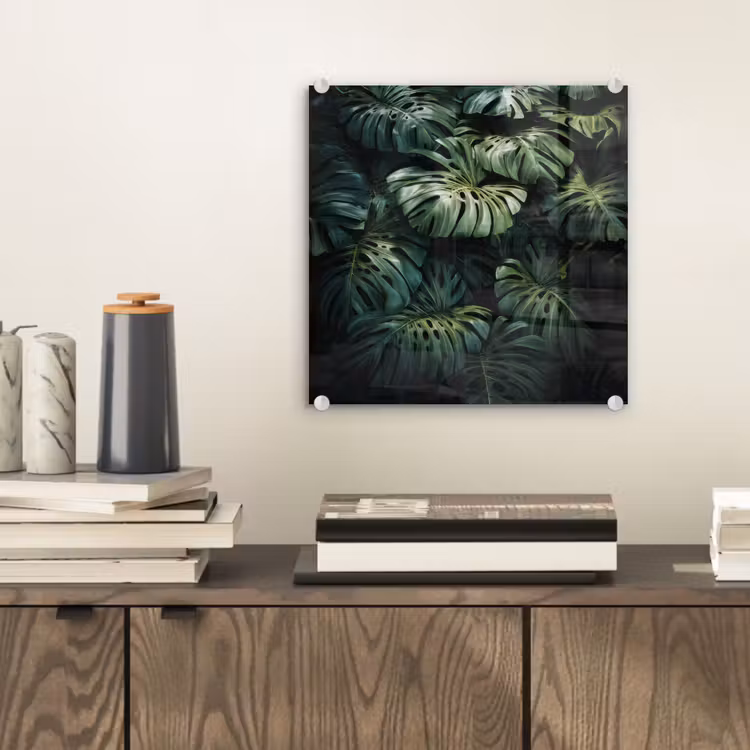 Glas schilderij - Plant - Monstera - Lichtinval — 2