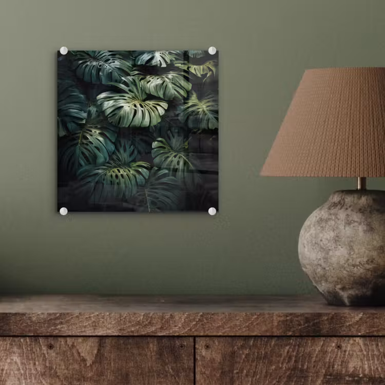 Glas schilderij - Plant - Monstera - Lichtinval — 4