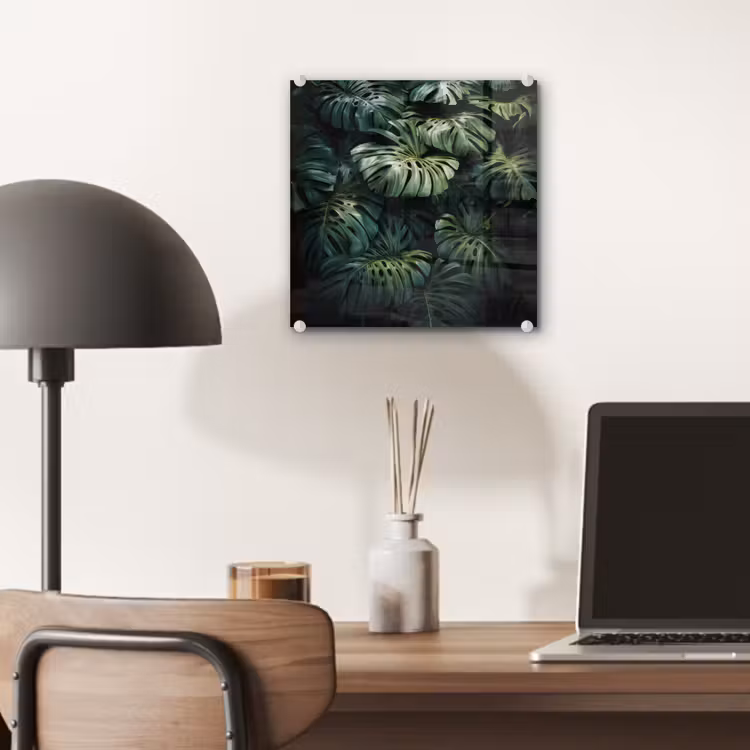 Glas schilderij - Plant - Monstera - Lichtinval — 7