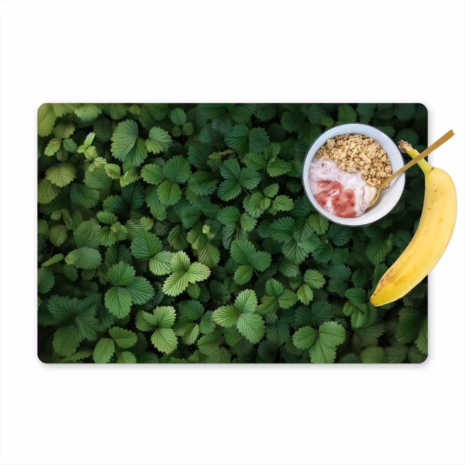 Placemat - 6 stuks - Groen - Bladeren - Kartel - Zonlicht — 1