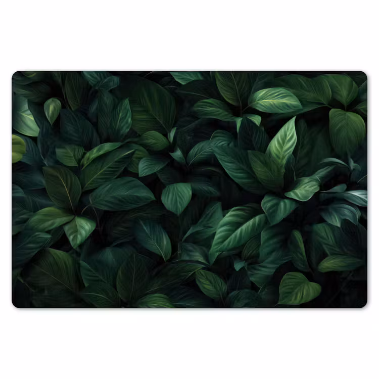 Placemat - 6 stuks - Bladeren - Ovaal - Groen - Nerven — 7