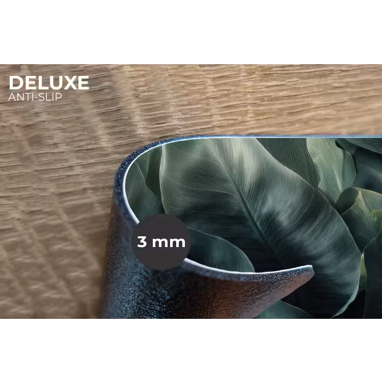Placemat - 6 stuks - Groen - Bladeren - Glad - Nerven — 4