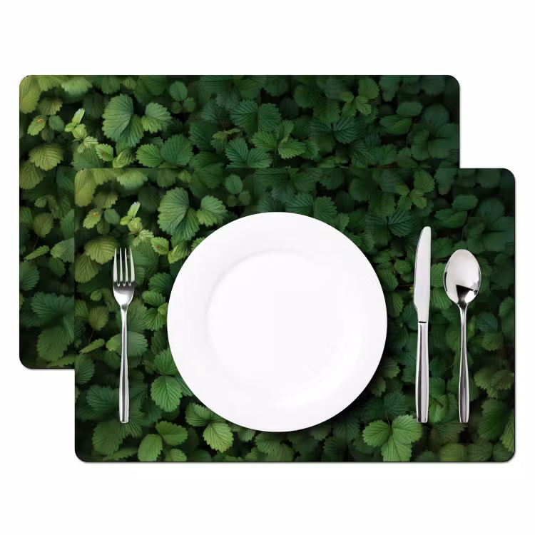 Placemat - 6 stuks - Groen - Bladeren - Kartel - Zonlicht — 2