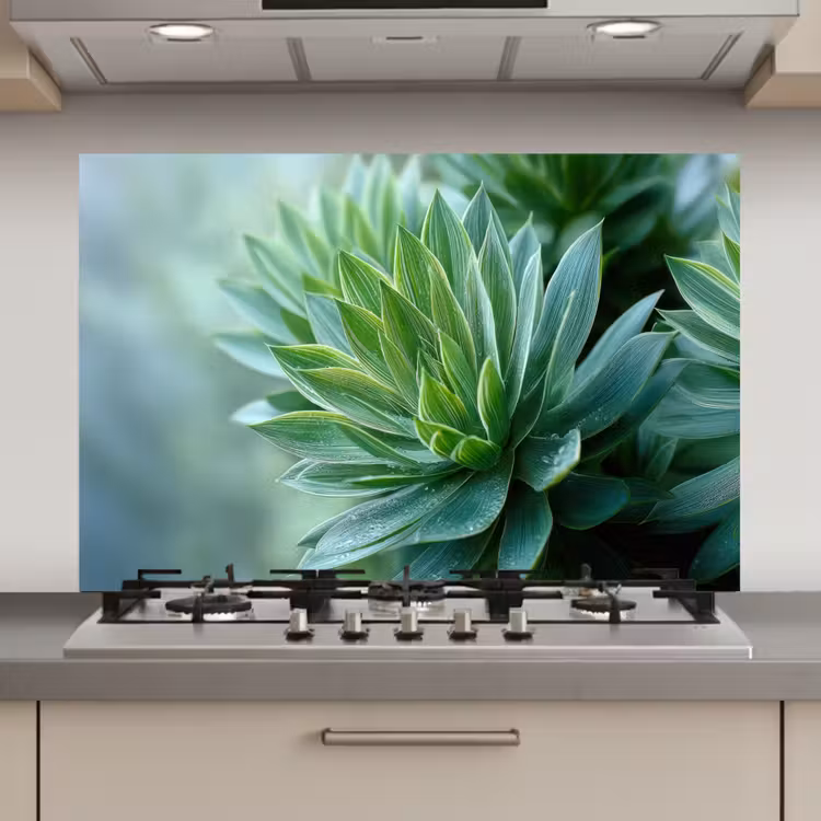 Spatscherm keuken - Blad - Plant - Groen - Textuur — 1