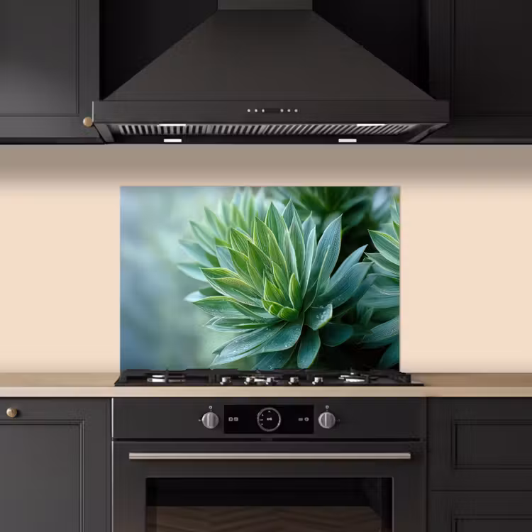 Spatscherm keuken - Blad - Plant - Groen - Textuur — 2