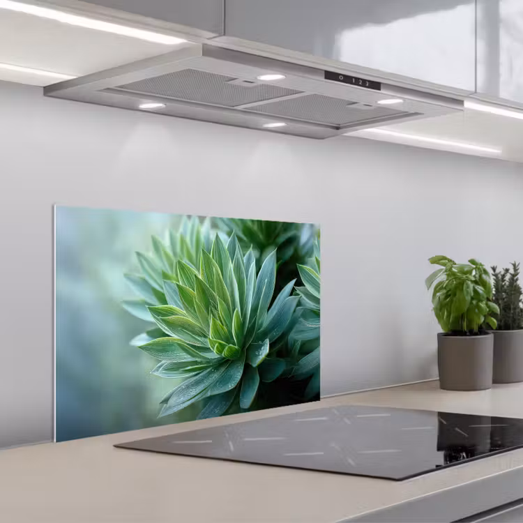 Spatscherm keuken - Blad - Plant - Groen - Textuur — 5
