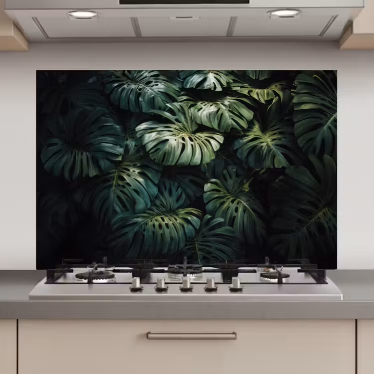 Spatscherm keuken - Plant - Monstera - Lichtinval — 1