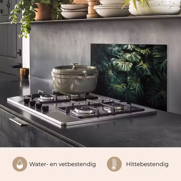 Spatscherm keuken - Plant - Monstera - Lichtinval — 7